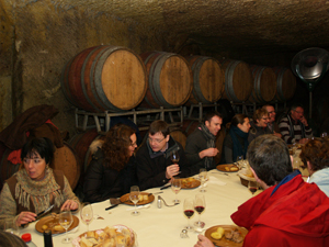 Meal in the cellar