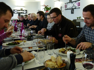 Lunch and wine tasting at the winery in Bordeaux