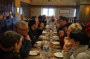 Winemakers meal Burgundy Domaine Chapelle