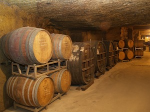 wine ageing in cellar Loire Valley