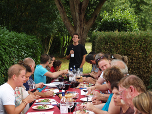 The winemakers' lunch and wine tasting during the Experience Days