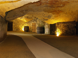 The cellar at Château de la Bonnelière