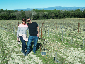 Visiting the rented vines