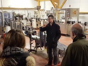Marc explains the vinification process in the chai