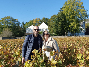 Visiting our organic adopted vines 