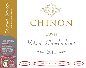 Obligatory mentions on a French organic wine label